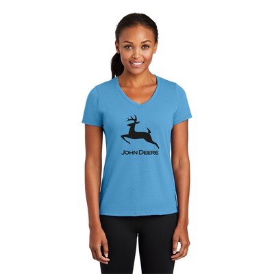 Port & Company® Women's Performance Blend V-Neck Tee