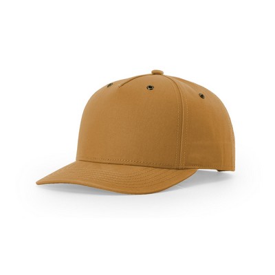 Richardson 336 Burnside Structured 5-Panel Brushed Cotton Canvas Hat with Patch of Choice